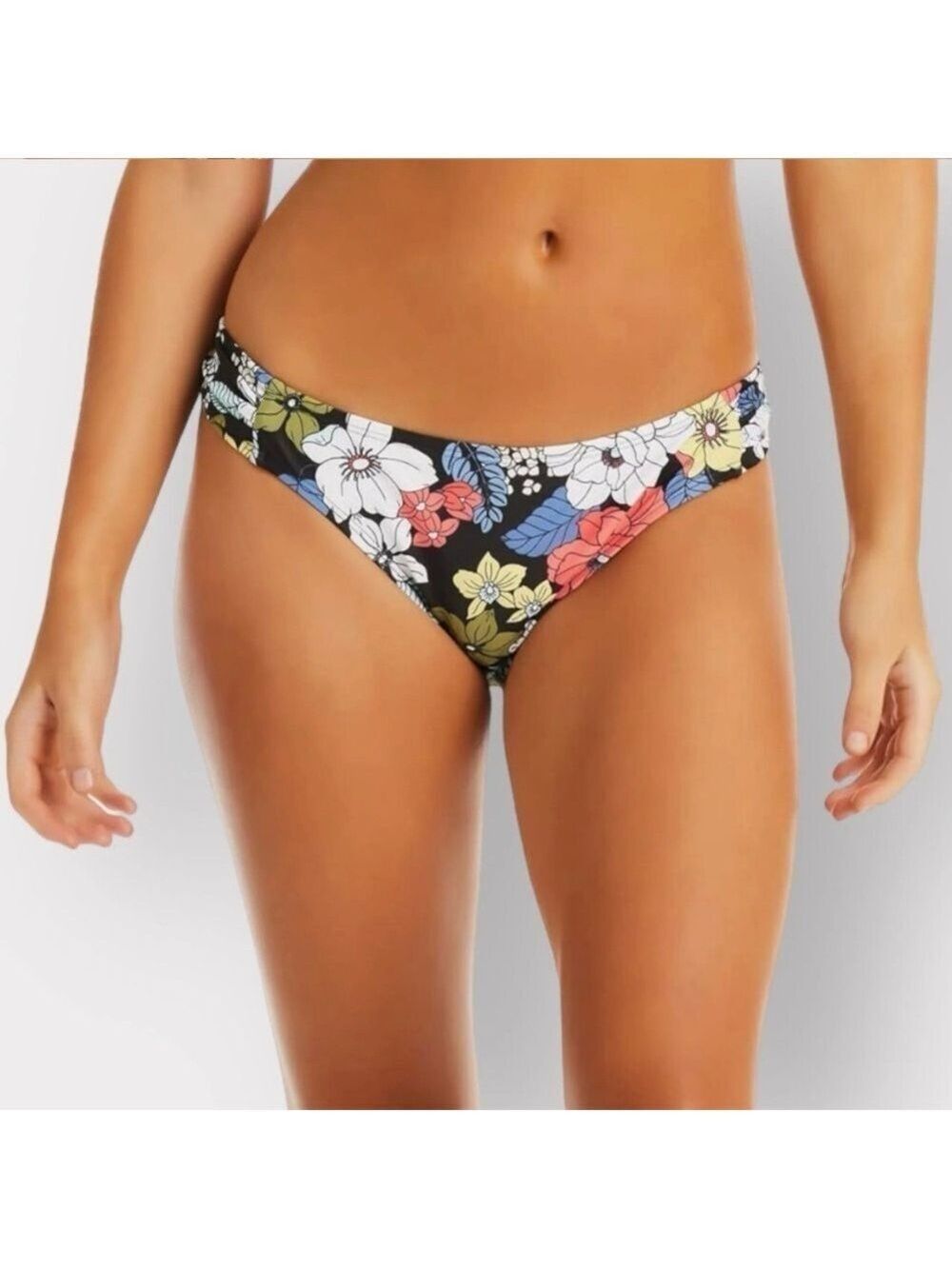 P120 J. Simpson NEW Hipster Swim Bottoms XL Colorful Floral Bathing Suit Auction